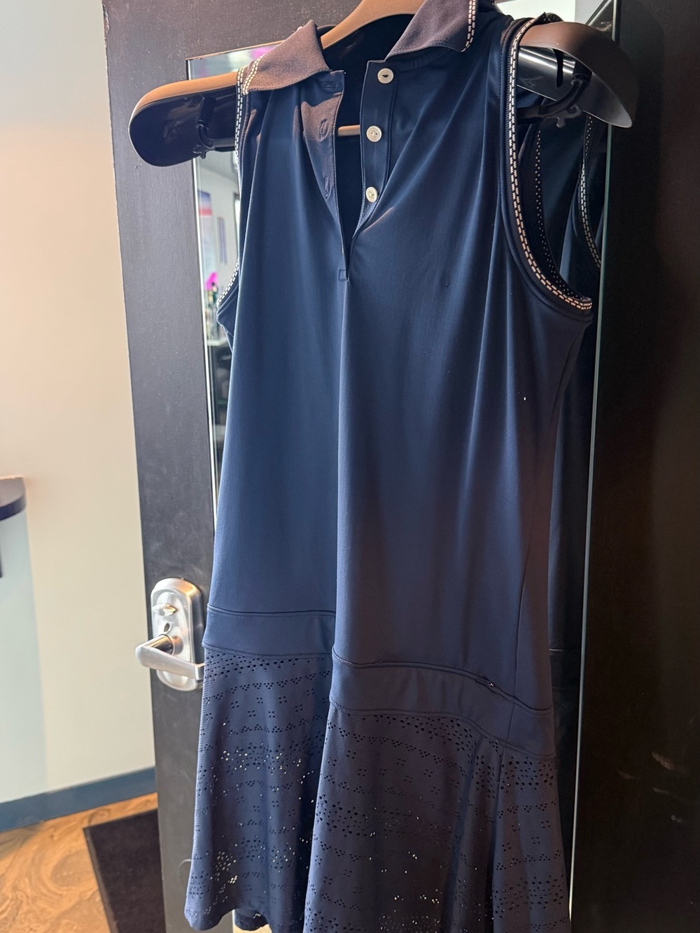 Peter Millar Navy Sleeveless Polo Dress